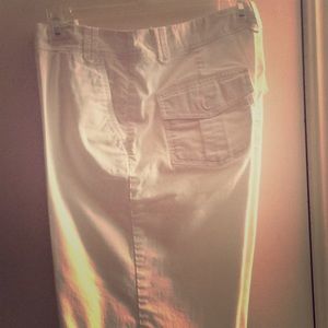 White Cuffed Walking Shorts